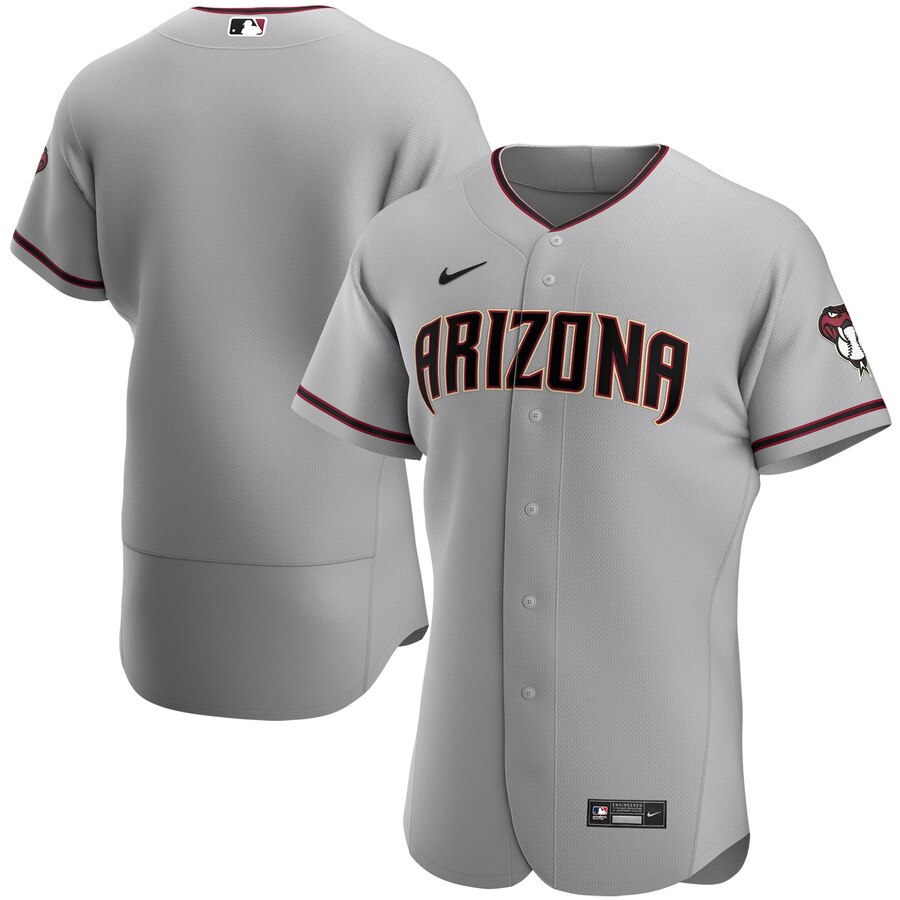 Arizona Diamondbacks Men Nike Gray Road 2020 Authentic MLB Team Jersey->arizona diamondback->MLB Jersey